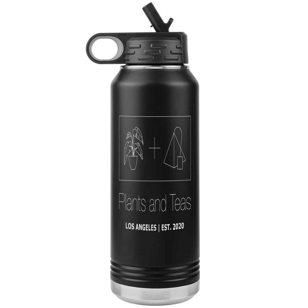 Plants + Teas Water Bottle (insulated)