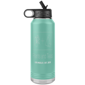 Plants + Teas Water Bottle (insulated)