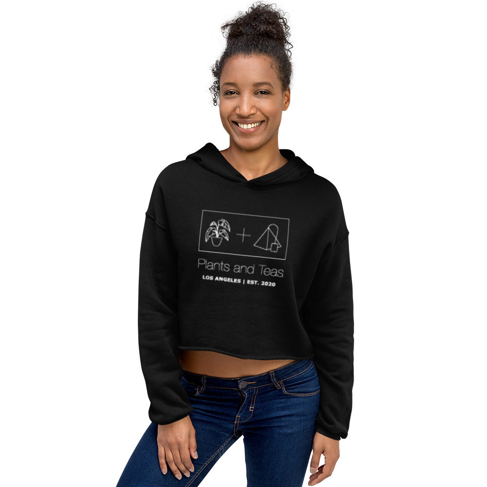Plants and Teas Logo - Crop Hoodie